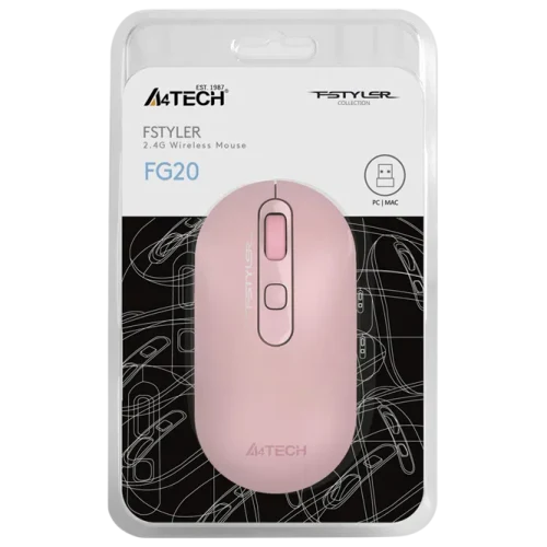 Компьютерная мышь A4Tech FG20, Pink