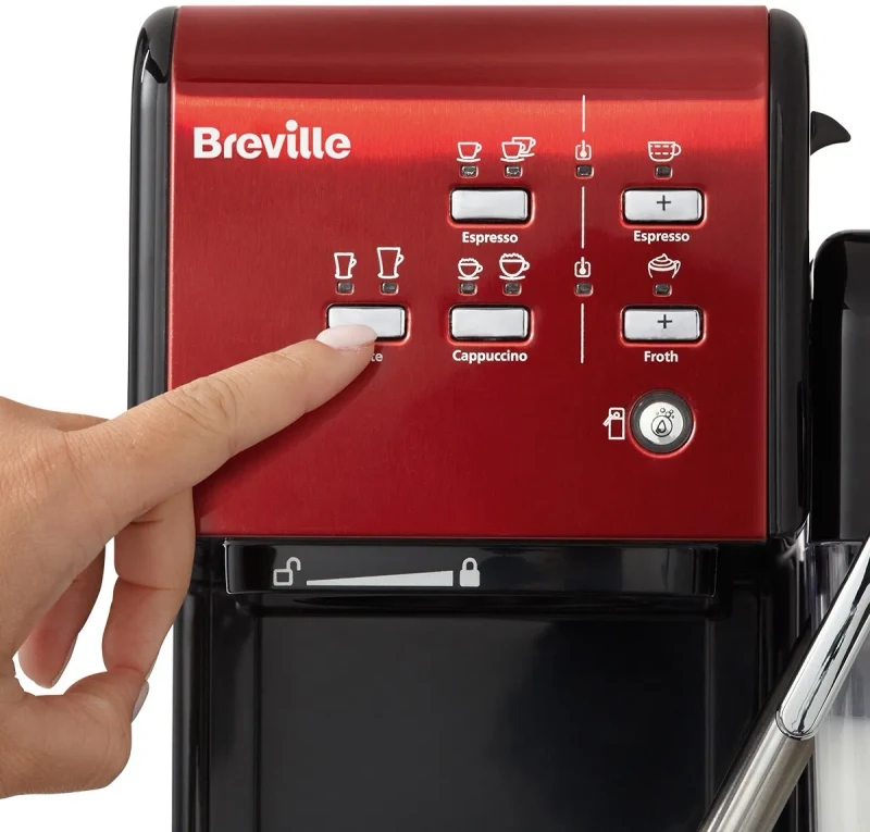 Электрокофеварка Breville Prima Latte II, Красный 5