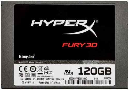SSD накопитель Kingston HyperX Fury 3D 120Gb (KC-S44120-6F)