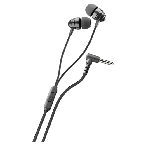 Căști Cellularline Ploos In-Ear, Cu fir, Negru
