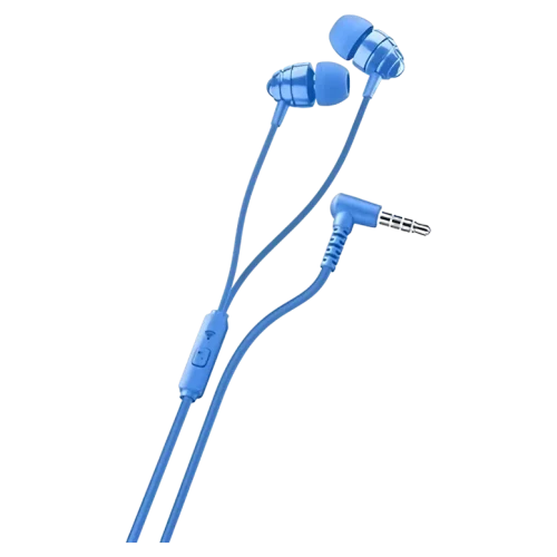 Căști Cellularline Ploos In-Ear, Cu fir, Albastru
