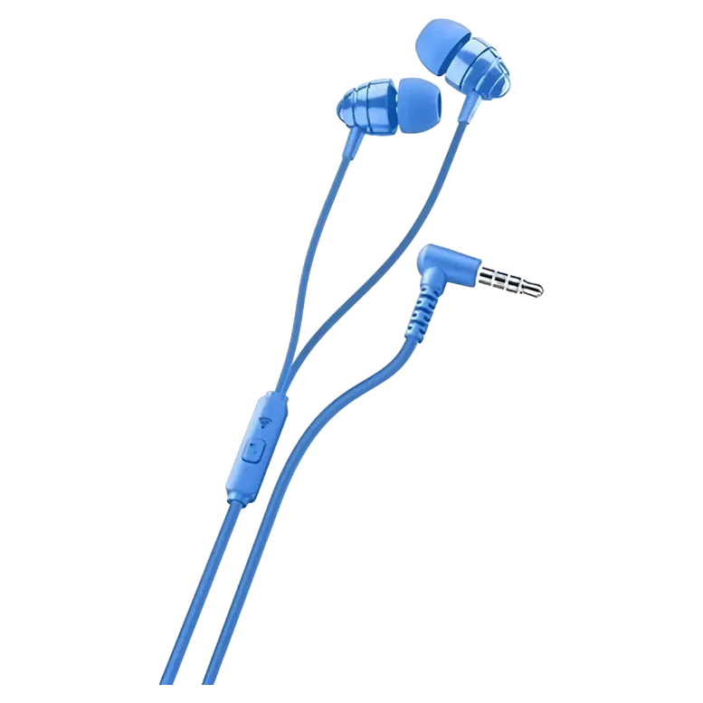 Căști Cellularline Ploos In-Ear, Cu fir, Albastru 2