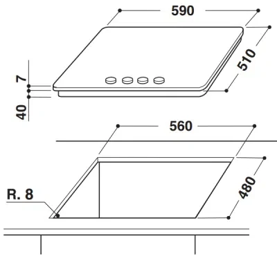 Газовая варочная панель Whirlpool GMA 6422/IX, Silver