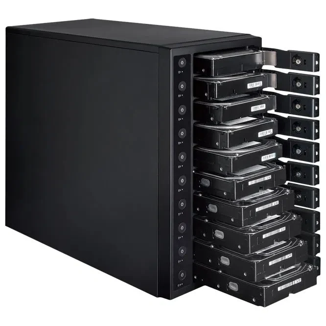 10-Bay SINGLE System External Enclosure Century "CRST1035U32CIS", USB3.2 Gen2 to 10x SATA 3.5" 2