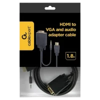 Кабель Cablexpert A-HDMI-VGA-03-6, HDMI to VGA, 1.8 м, Черный 4