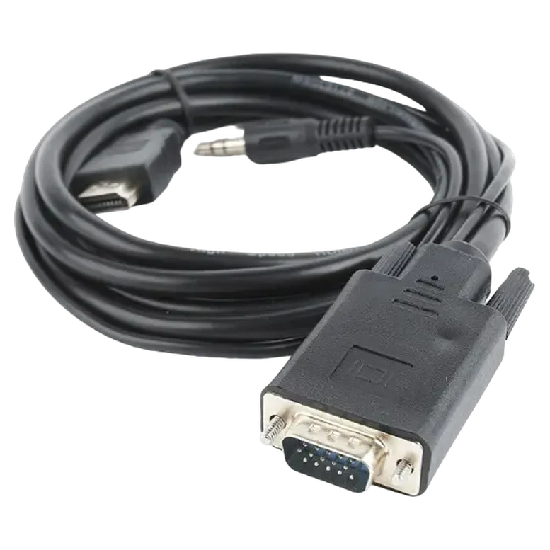 Кабель Cablexpert A-HDMI-VGA-03-6, HDMI to VGA, 1.8 м, Черный 2