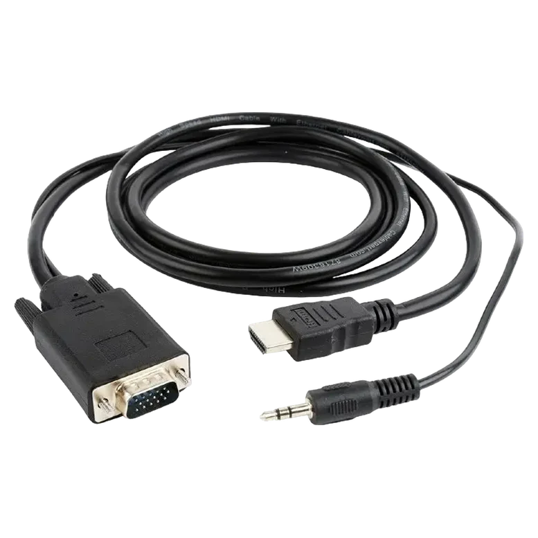 Кабель Cablexpert A-HDMI-VGA-03-6, HDMI to VGA, 1.8 м, Черный 3
