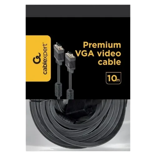 Кабель Cablexpert CC-PPVGA-10M-B, VGA to VGA, 10 м, Черный