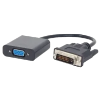 Адаптер Cablexpert A-DVID-VGAF-01, DVI to VGA, 0.2 м, Черный
