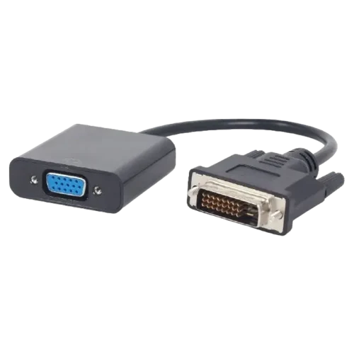 Адаптер Cablexpert A-DVID-VGAF-01, DVI to VGA, 0.2 м, Черный