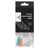 Adaptor Cablexpert CCA-417W, 3.5 mm to 3.5 mm, Alb 3