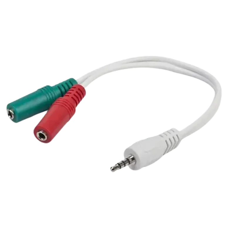 Adaptor Cablexpert CCA-417W, 3.5 mm to 3.5 mm, Alb 2