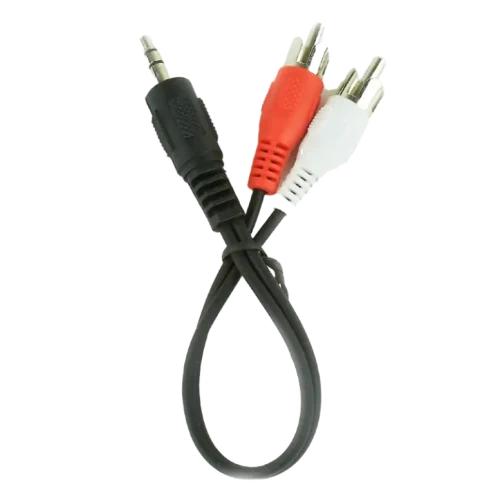 Адаптер Cablexpert CCA-458/0.2, 3.5 mm to RCA, Черный