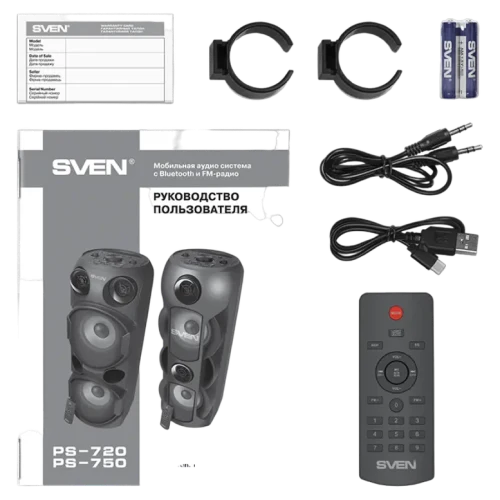 Boxă portabilă SVEN PS-720, Negru