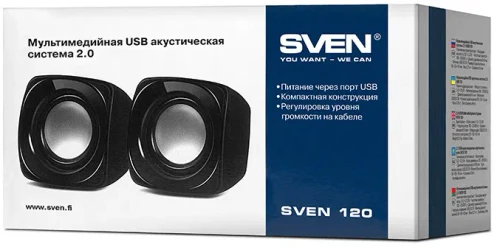 Компьютерные колонки Sven 120 Black