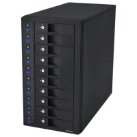 10-Bay SINGLE System External Enclosure Century "CRST1035U3IS6G", USB3.0 to 10x SATA 3.5" 2