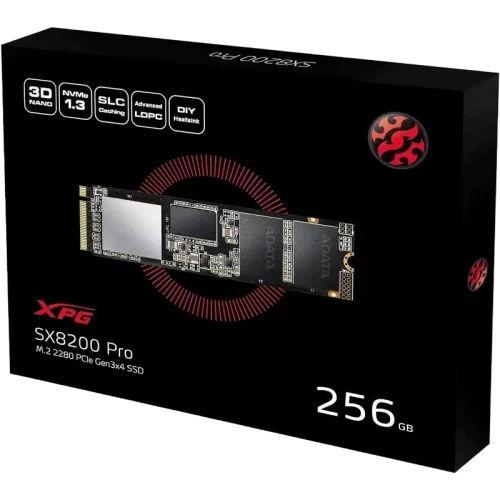 Накопитель SSD ADATA XPG SX8200 Pro, 256GB, Black