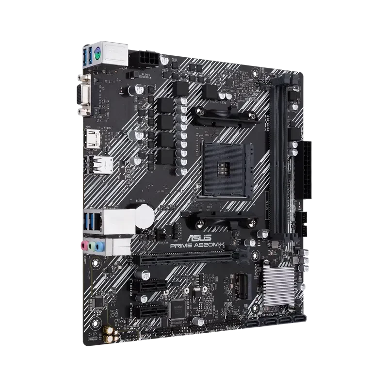 Placă de bază Asus PRIME A520M-K, Black 3