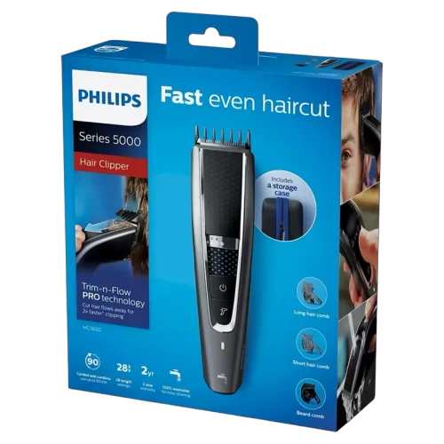 Машинка для стрижки Philips HC5650/15, Silver / Black