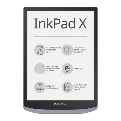 Электронная книга PocketBook InkPad X, Metallic Grey