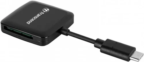 Кардридер Transcend TS-RDC3, USB Type-C, Чёрный