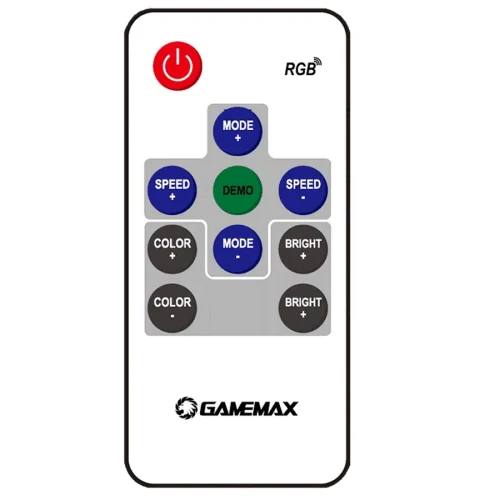 Вентилятор Концентратора Gamemax PWM+RAINBOW Controller(V3.0), Чёрный