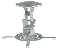 PureMounts PM-SPIDER-PLUS-S Suspension Bracket for Projector, Ceiling to Projector 225mm, tilt: +/- 180°, swivel:180°, rotade: 360°, max 15kg, Silver