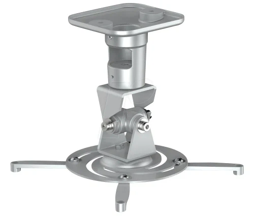 PureMounts PM-SPIDER-PLUS-S Suspension Bracket for Projector, Ceiling to Projector 225mm, tilt: +/- 180°, swivel:180°, rotade: 360°, max 15kg, Silver