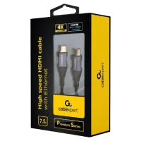 Кабель Cablexpert CCBP-HDMI-7.5M, HDMI to HDMI, 7.5 м, Черный 3