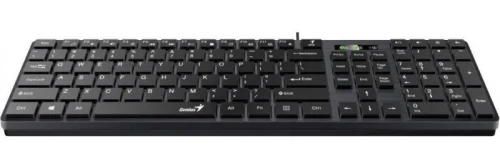 Клавиатура Genius SlimStar 126, Проводная, Черный