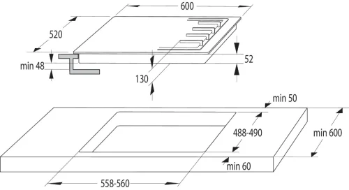 Газовая варочная панель Gorenje G 642 ABX, Silver