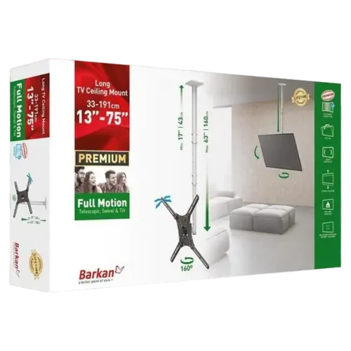 Кронштейн для телевизора BARKAN 4500L, Белый