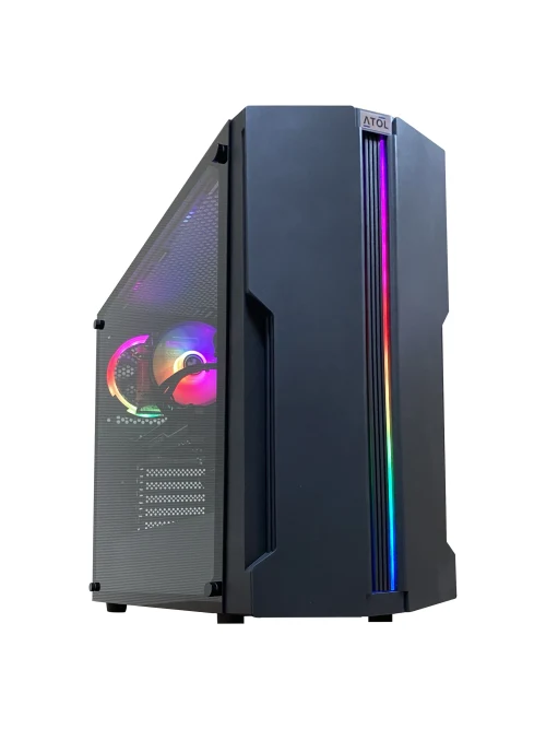 Компьютер ATOL PC1140MP - Gaming A-RGB#7 v3 / Intel Core i7 / 16GB / 256GB SSD + 4TB / GTX1660 / Black