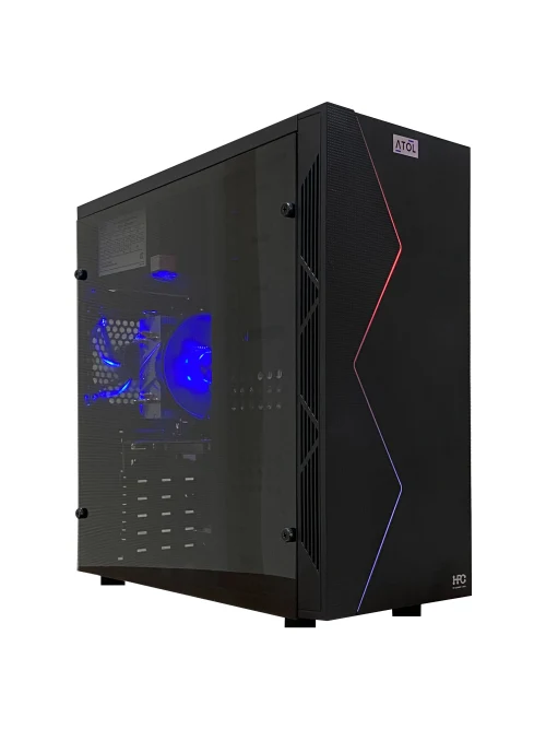 Компьютер ATOL PC1073MP - Gaming BLUE#11 v3 / Intel Core i3 / 16GB / 240GB SSD + 1TB / GTX1050Ti / Black