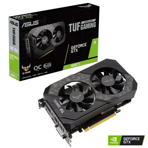 VGA ASUS GTX1660Ti 6GB GDDR6 TUF Gaming EVO OC (TUF-GTX1660TI-O6G-EVO-GAMING)