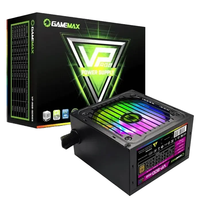 Sursă Alimentare PC Gamemax VP-800, 800 W, Negru 9