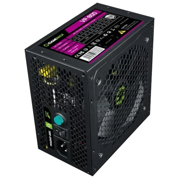 Sursă Alimentare PC Gamemax VP-800, 800 W, Negru 6