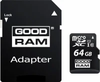 Карта памяти Goodram 64GB Class10 UHS-I + SD adapter (M1AA-0640R12) 2