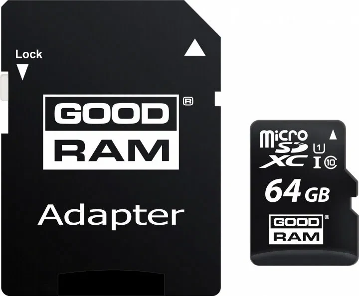 Карта памяти Goodram 64GB Class10 UHS-I + SD adapter (M1AA-0640R12) 2