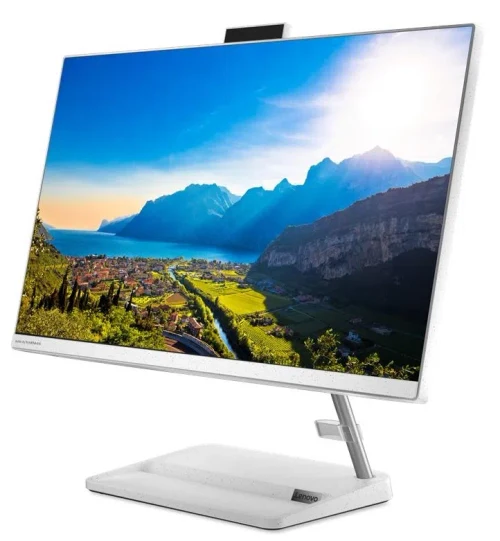 F0G1001CRK All-in-One PC - 23.8" Lenovo IdeaCentre 3 24ALC6, 23.8 FHD IPS, AMD Ryzen™ 3 5300U, 8GB (2x4) DDR4 RAM, 256GB SSD PCIe NVMe, AMD Radeon™ Graphics, no ODD, HD Cam, LAN, WiFi 11ax 2x2+BT 5.0, Wireless KB&MS, DOS, White, 6.8 kg.