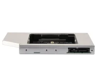 Slim 5.25'' bay mounting frame for NGFF (M.2) SSD memory card, 12.7 mm height, A-SATA12M2-01 3