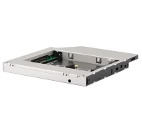 Slim 5.25'' bay mounting frame for NGFF (M.2) SSD memory card, 12.7 mm height, A-SATA12M2-01 2