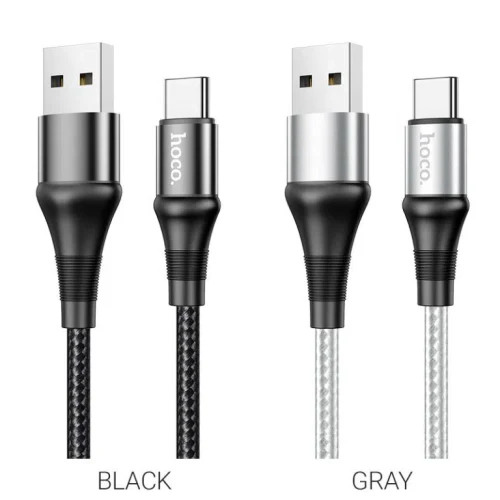 HOCO X50 Excellent charging data cable for Type-C Black
