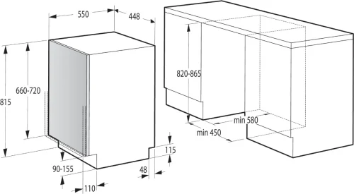 Встраиваемая посудомоечная машина Gorenje GV561D10