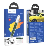 Semn auto cu număr de telefon HOCO PH41 Promise, Silver 4