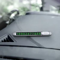 Semn auto cu număr de telefon HOCO PH41 Promise, Silver 3