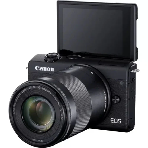 Системный фотоаппарат Canon EOS M200 + 15-45 IS STM + 55-200 IS STM Black
