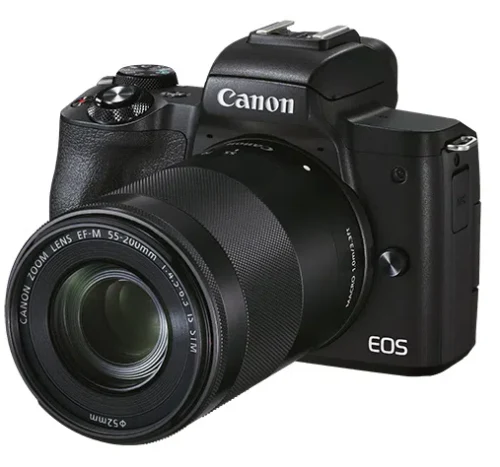 Системный фотоаппарат Canon EOS M50 Mark II Black + EF-M 15-45mm f/3.5-6.3 IS STM + EF-M 55-200mm f/4.5-6.3 IS STM