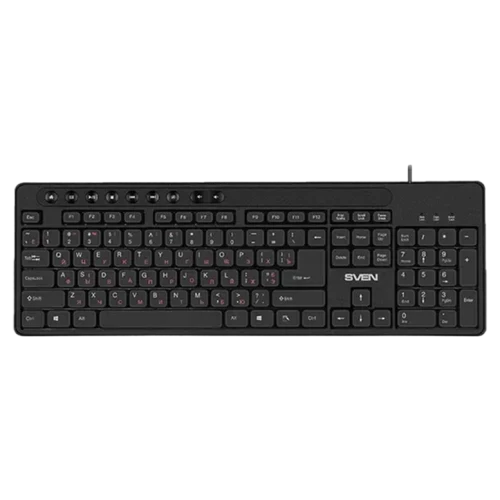 Клавиатура SVEN KB-C3060, Проводное, Чёрный