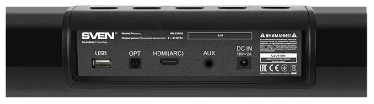 Саундбар Sven SB-2150A Black 2